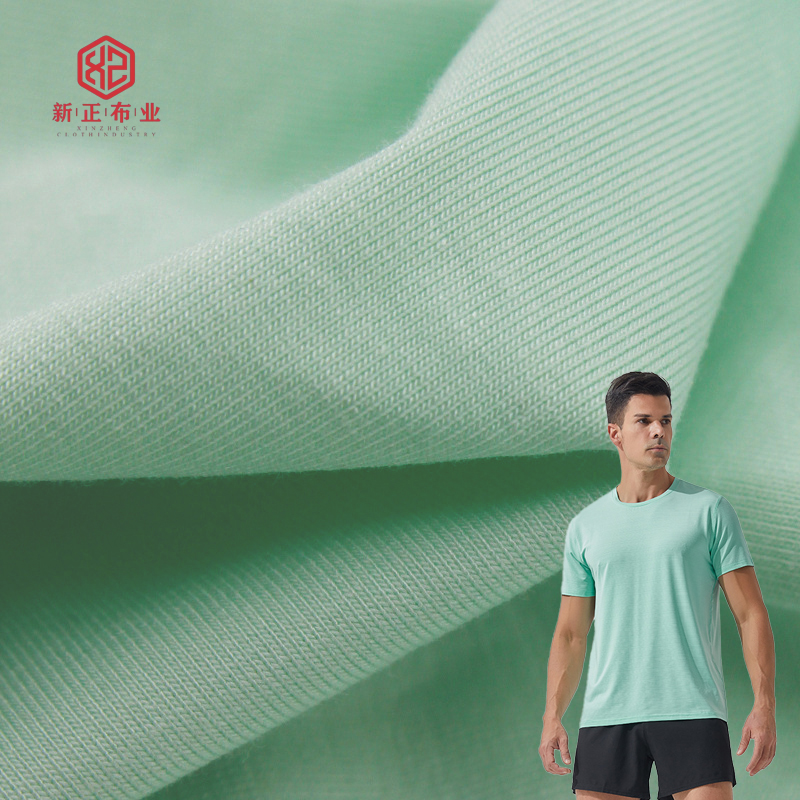 Wholesale Breathable Bamboo Fabric 185GSM 65% Bamboo 28% Cotton 7% Spandex Bamboo Cotton Knitted Fabric for T-shirt