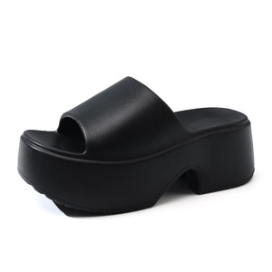 Sandales à talons compensés pour femmes, blanches, en EVA, à bout ouvert, pour l'été - Product Image 5
