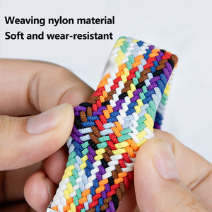 <span class=keywords><strong>Bracelet</strong></span> tissé en tissu élastique en nylon respirant à boucle en titane pour <span class=keywords><strong>Apple</strong></span> <span class=keywords><strong>Watch</strong></span> 10 <span class=keywords><strong>Bracelet</strong></span> élastique <span class=keywords><strong>tressé</strong></span> de 42mm et 46mm pour IWatch 9 8 - Product Image 3
