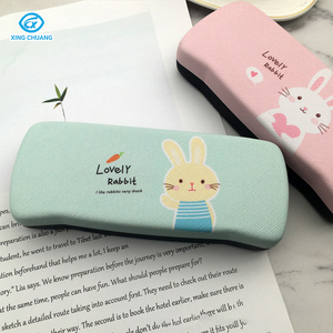 Estuche rígido de PU de buena calidad con logotipo personalizado para gafas Estuche óptico antipresión Estuche portátil para anteojos Elegante <span class=keywords><strong>y</strong></span> asequible - Product Image 3