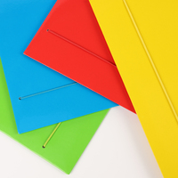 Carpeta de papel A4/FC Carpeta elástica de cartón surtido de colores Carpeta simple de 400GSM de espesor