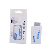 Adaptateur convertisseur Wii vers HDMI Full HD 1080P neuf en ABS blanc pour PC et moniteur HDTV