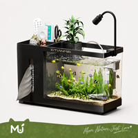 Petit aquarium hydroponique durable et écologique, boîte à mouchoirs multifonctionnelle en plastique, boîte d'élevage carrée, aquarium domestique pour salle à manger