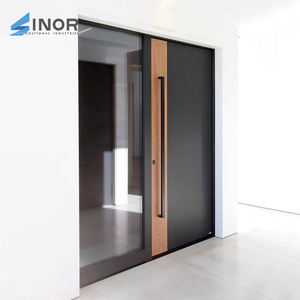 Porte coulissante avec design gain de place, rail lisse et panneau en verre trempé - Product Image 2