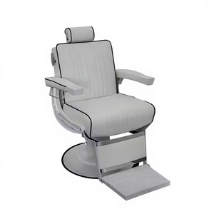 Sillón de Barbería Moderno, Resistente, Blanco, de Alta Calidad para Salón y Barbería, Cuidado del Cabello - Product Image 6