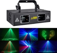 Nouvel éclairage laser LED RGBW 1W 3W 5W 8W 10W pour scène avec contrôle sonore et motifs animés 3D pour fêtes et événements