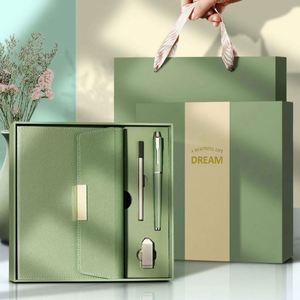 Pu da Loose-Leaf xoắn ốc ràng buộc Chất lượng cao Máy tính xách tay kế hoạch chất kết dính 2024 <span class=keywords><strong>2025</strong></span> văn phòng phẩm Nhật Ký biểu tượng tùy chỉnh A5 Bộ hộp quà tặng - Product Image 1
