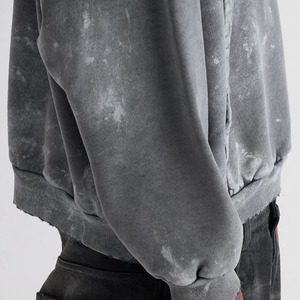 Sudadera con capucha lavada con piedra ácida de gran tamaño, ropa de calle personalizada 2025 - Product Image 5