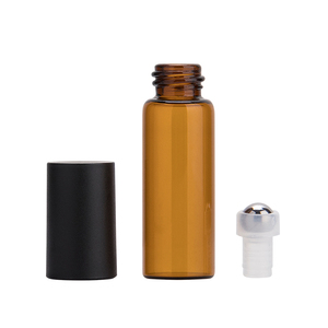 Custom Amber Roll on Glass <strong>Bottle</strong> 3ml 5ml 10ml <strong>Sample</strong> <strong>Tester</strong> Perfume Oil Eye Massage Roller Ball for Cosmetic Packaging - Product Image 6