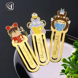 Design Bookmark Standard Size Custom Souvenir Gift Gold Plated Metal Stainless Steel Bookmark With Free Design