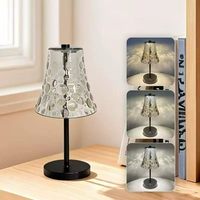 Lampe de table classique vintage européenne, petite lampe d'ambiance intérieure pour chambre à coucher, bureau, avec plusieurs modes d'éclairage