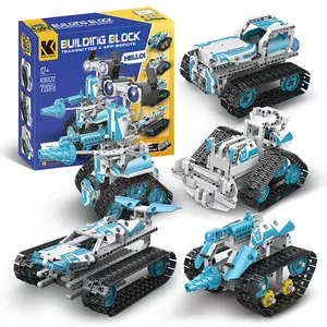 5 in 1 APP Control Robot Baustein Spielzeug Veränderbare Wissenschaft Bildung 3D Puzzle Spielzeug Kinder Dampf DIY RC Montage Spielzeug