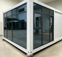 Unité préfabriquée modulaire entièrement vitrée et isolée pour bureau de jardin / cabane de vacances / studio d'accueil