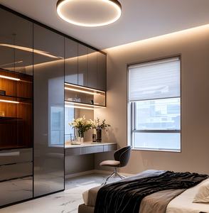 Işık lüks mutfak dolap banyo tezgahı parlak kaplama kiler mutfak ada taş tezgah üst bütün ev özelleştirme - Product Image 5