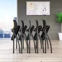Chaise pliante professionnelle de qualité commerciale, empilable, en plastique, pour salles de classe, auditoriums et formations