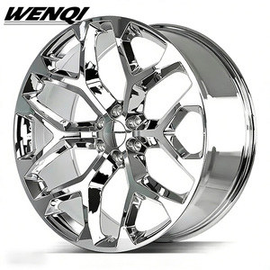 Wenqi 2026 Chrome Sneeuwvlok Velgen 20 22 24 26 Inch Velgen 6x139.7 Velgen voor Chevrolet Silverado 1500 GMC Denali Cadillac Escalade - Product Image 1