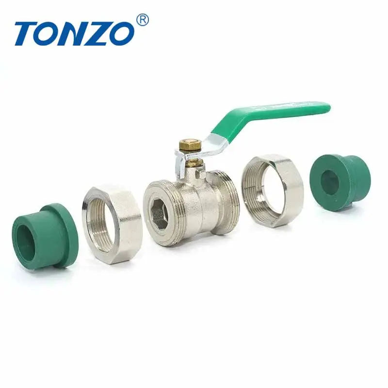 Creavit Ppr Tap Wall Mount Elbow Stop No Return Water Ball Valve For Ppr Pipe Fitting With Ppr Connection Made In Turke