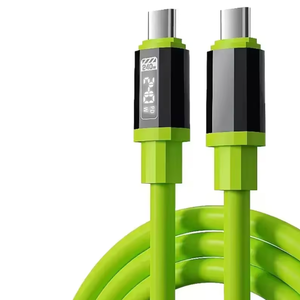 240W Digital Display Super <b>Fast</b> <b>Charging</b> <b>Type</b>-<b>C</b> Nylon Data <b>Cable</b> 6A Fully Compatible <b>Fast</b> <b>Charging</b> - Product Image 3