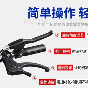 Kangchi Manual <b>Reclining</b> Wheelchair Aluminum Alloy Folding Lightweight High Back With Removable Armrests And Footrests For - Product Image 4