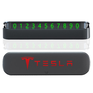 Targa <span class=keywords><strong>di</strong></span> Parcheggio Temporaneo Personalizzata con Logo Auto, Regalo in Lega con <span class=keywords><strong>Numero</strong></span> <span class=keywords><strong>di</strong></span> <span class=keywords><strong>Telefono</strong></span> Nascosto Luminoso - Product Image 3