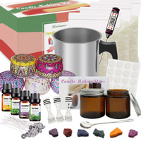 Ensemble de fabrication de bougies DIY en cire de soja écologique en gros, non toxique pour adultes, Noël, débutants en fabrication de bougies