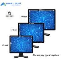 15 Zoll 17 Zoll 19 Zoll OEM Desktop CCTV-Monitor Bildschirm CCTV-Kamera Heimsicherheits-Monitor mit VGA HDMI BNC USB AV Anschlüssen