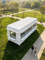 Conteneur d'expédition modifiable sur mesure pour usine, conception respirante pour cuisine, café, centre commercial/atelier