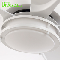 Proveedor de fábrica Estilo simple Decoración del hogar 56 "Precio bajo Gran Dc Blanco Abs Blade Ventilador de techo de metal