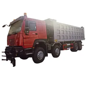 Grote Bumper China Howo Dump Truck Kiepwagen 400pk 8X4 12 Wielen Zware Vrachtwagen