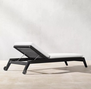 <span class=keywords><strong>Chaise</strong></span> <span class=keywords><strong>longue</strong></span> moderne en alliage d'aluminium écologique et imperméable pour <span class=keywords><strong>piscine</strong></span> extérieure, avec coussins en éponge, lit de repos pour patio - Product Image 2