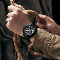 Reloj Cronómetro Deportivo para Hombre, Diseño Moderno CAINUOS, Disco Multifuncional, Opción Clásica para Actividades Empresariales