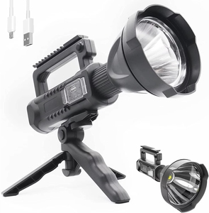 ไฟฉาย LED แบบชาร์จ USB สว่างพิเศษ พร้อมขายึด ไฟฉายพกพาพลังงานสูงสำหรับตกปลา W5120 ไฟทำงานแบบ USB ขายส่ง - Product Image 1