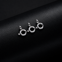 Fermoir à ressort en argent sterling 925, poli miroir, durable, connecteur de bijoux pour colliers, bracelets, artisanat DIY, fermeture facile et sécurisée