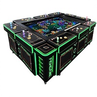 Machine de jeu de pêche 86 pouces pour 10 joueurs, avec accepteur de billets, à monnayeur, jeu d'adresse, boîtier métallique, Oecan King English pour le jeu
