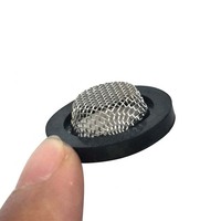 Tutup Filter Jaring Baja Tahan Karat Berbingkai Kubah 150-200 Mikron dengan Pompa dan Lubang Persegi Efisiensi 98% untuk Mesin Cuci Kamar Mandi