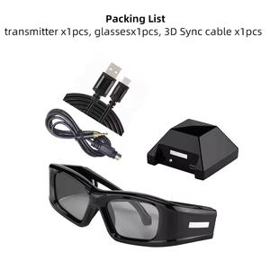 Lunettes de <span class=keywords><strong>Vision</strong></span> <span class=keywords><strong>3D</strong></span> IR pour ordinateur pour <span class=keywords><strong>Nvidia</strong></span> <span class=keywords><strong>3D</strong></span> <span class=keywords><strong>Vision</strong></span> 120hz écran LCD 5 heures d'utilisation batterie lunettes <span class=keywords><strong>3D</strong></span> prise en charge Linux - Product Image 2