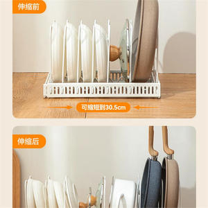 Escurridor de Platos Home Basics, Tamaño L, Ajustable, para Almacenamiento en la Encimera de la Cocina, para Platos y Tazones - Product Image 2