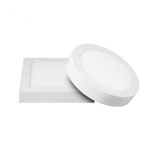 <span class=keywords><strong>Panel</strong></span> de luz <span class=keywords><strong>LED</strong></span> de 12W montado en superficie cuadrada redonda de diseño delgado - Product Image 1