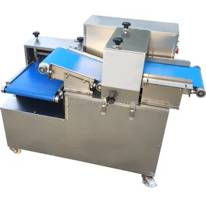 Stainless steel automatic commercial meat processing equipment electric large cubes fresh meat dicer machine