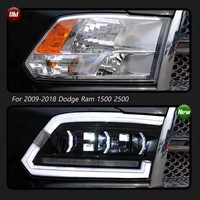 High Quality H4 6000K White LED Project Head Lamps for 2009-2018 for Ram 1500/2500 Daytime Running Lights
