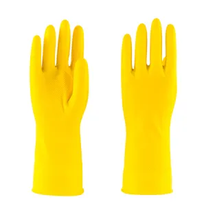 清洁抓地力黄色橡胶手套 (米)