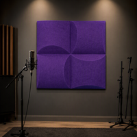 Panneau mural acoustique en feutre polyester certifié GRS écologique, insonorisant pour salle de conférence