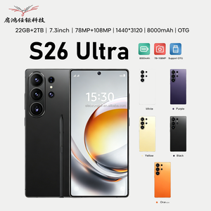 S26 Ultra 2026 โทรศัพท์รุ่นล่าสุด 22G+2TB หน้าจอ 7.3 นิ้ว สมาร์ทโฟน 144Hz จอแสดงผล MTK Snapdragon8gen4 10core รองรับ GSM ทั่วโลก พร้อมปากกา LED ในตัว - Product Image 1
