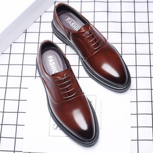 Chaussures habillées Oxford pour hommes en cuir PU, grandes tailles 47, vente chaude, fabrication OEM - Product Image 3
