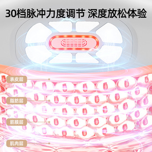 AUX Lumbar Massager With Pulse And Heat Therapy 30-<b>Level</b> Intensity Adjustment For Deep Muscle Relaxation - Product Image 1