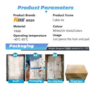 Attaches en nylon – Vente directe usine – Attaches de câbles en nylon 66 de qualité supérieure – Conception autobloquante robuste pour la distribution en gros – Échantillon gratuit - Product Image 4