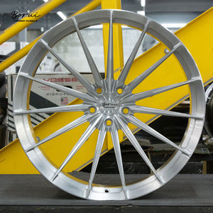 Roues forgées personnalisées avec argent brossé transparent, chrome, poli, couvercle de verrouillage central 19 20 21 22 24 26 pouces de luxe - Product Image 2