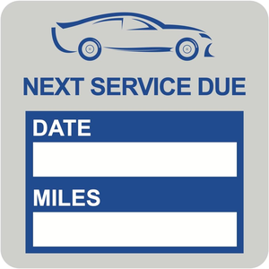 Autocollants statiques pour vitres de voiture, 2x2 pouces, 60 pièces, bleus, imprimés UV, écologiques, faciles à retirer, pour changement d'huile et kilométrage - Product Image 2