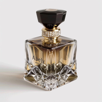Bouteille de parfum de femme de parfum gris personnalisé en cristal royal emballage de forme spéciale Guangzhou opaque pour bouteilles de parfum