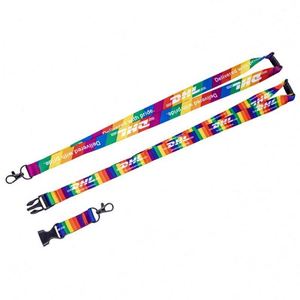 OEM/ODM Low MOQ Factory Cheap Price Free Sample Silk Screen Heat Transfer <b>Polyester</b> <b>Lanyard</b> Keychain - Product Image 4